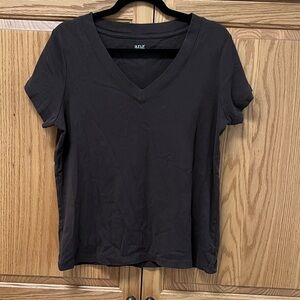 a.n.a Brown V-Neck Short Sleeve Tee, GUC, Size XL